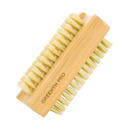 Bamboo nail brush??pcs two-side firm