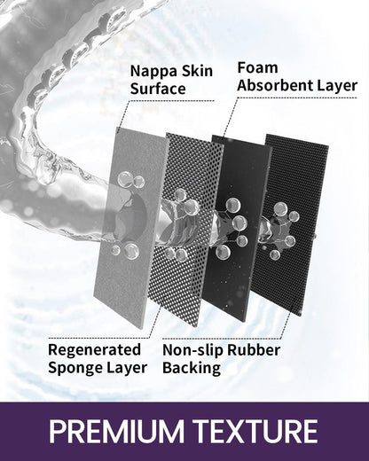 DEXI Bathroom Mat Ultra Thin, Non Slip Bath Rug for Shower Floor, Absorbent Quick Dry Marble Bathmats Low Profile, 17x32, Light Grey