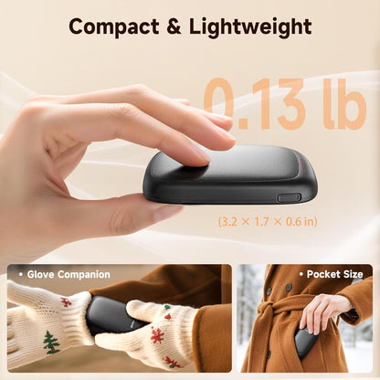 Electric Hand Warmers Rechargeable - 2 Pack Magnetic Pocket Heater Handwarmers with AI Chips, Portable Hunting Gear, Reusable Winter Essentials, Gift Ideas for Men, Women, Outdoor