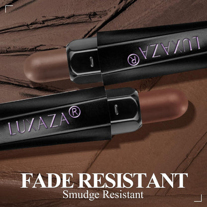 Neutral Eyeshadow Stick Makeup 6PCS Set, Dark Grey Shimmer Matte Cream Eye Shadow for Smoky Eye Brightener Pencil Crayon - A3 Smoky Rose Taupe