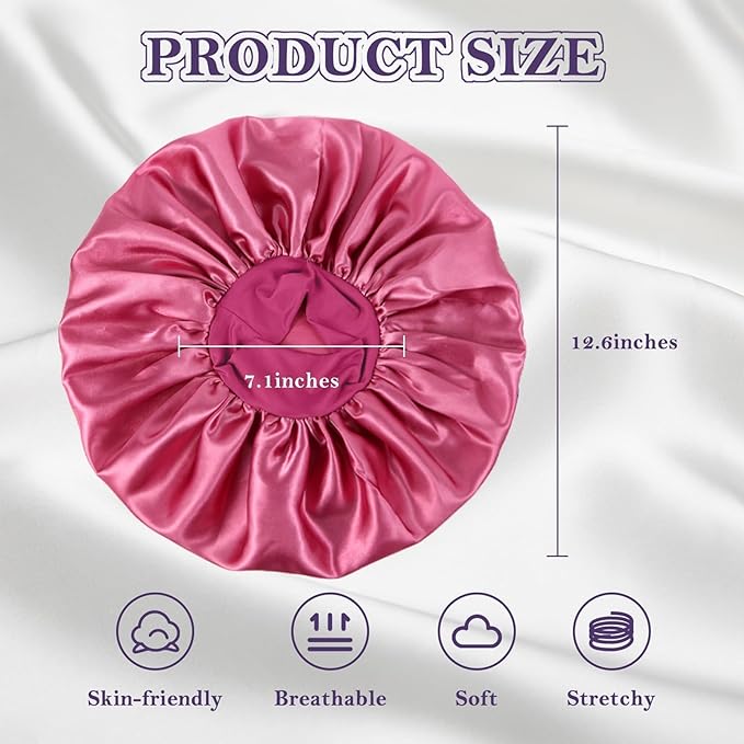 2pcs silk bonnet for sleeping,