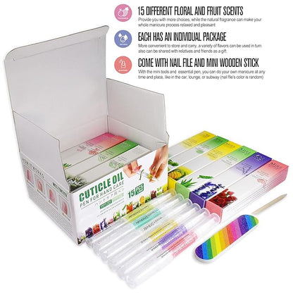 15Pcs Cuticle Oil Pen for