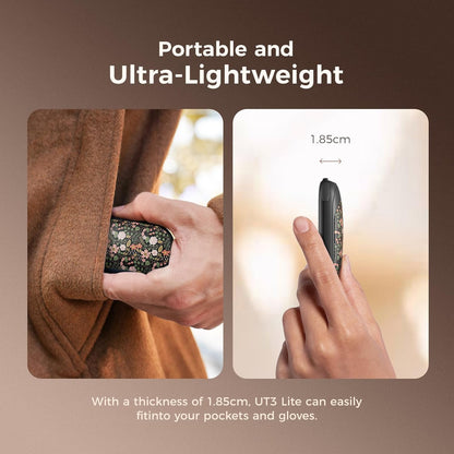 OCOOPA Magnetic Hand Warmers Rechargeable 2 Pack, AI Electric Handwarmers, Fast Heating, 3-Settings, UL Certified, Portable Heater, Gloves Fitting, Travel Essentials, Gifts Women Men, UT3 Lite