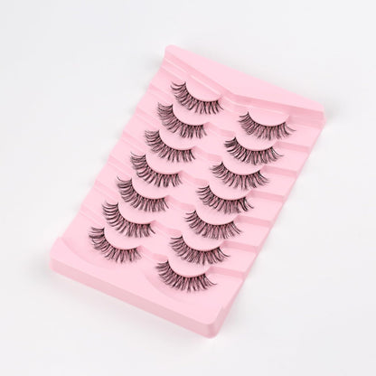 Wispy Cat Eye Lashes Natural Look Short Eyelashes C Curl Eye Lash Pack Siligli