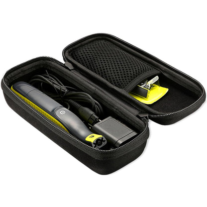ProCase Hard Case for Electric Trimmer and Shaver, Travel Organizer Carrying Bag for QP2520 QP2530 QP2620 QP2630 -Black