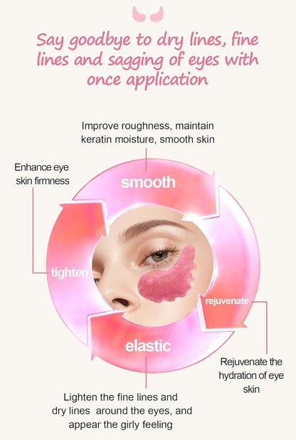 12 Pcs Under Eye Patches for Puffy Eyes, Cranberry Cristal Eye Mask, Hydrate Moisturize Around Eye Skin Cooling Mask, Reduce Crow's Feet, Fines & Wrinkles, Sooth & Firming Skin (Cranberry)