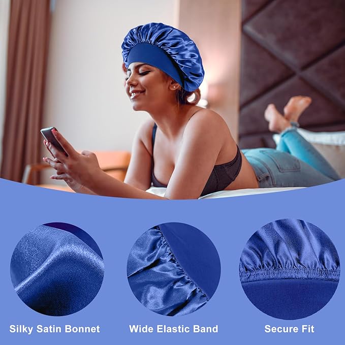 4pcs silk bonnet for sleeping