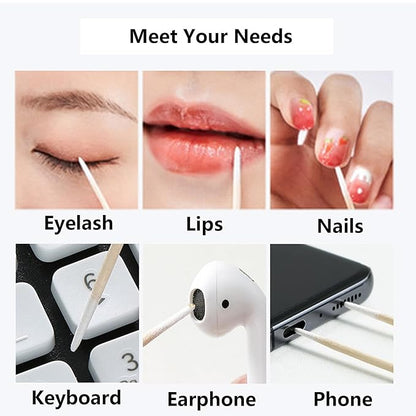 800pcs pointed cotton swabs,4 inch