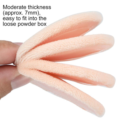 12 Pieces Powder Puffs Cotton Makeup Pads Soft Face Compact Puffs for Loose Setting Pressed Powder, 2.36 Inch (Beige)