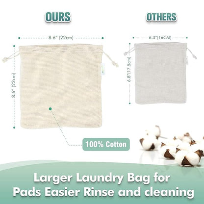 Wegreeco cotton rounds reusable -reusable
