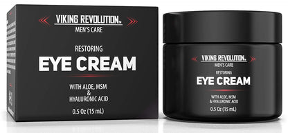 Viking Revolution Men's Eye Cream - Natural Anti-Aging, Dark Circle Treatment, Reduces Puffiness & Crowsfeet - 6ml