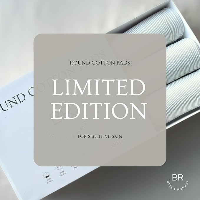 Cotton rounds makeup remover pads