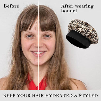 2pcs satin bonnet for sleeping,