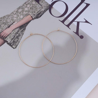 Vintage Circle Dangle Earrings Gold Large Circle Earrings Exaggerated Hollow Circle Hoop Earrings Open Circle Geometric Earrings Jewelry for Women