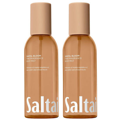 Saltair Body Mist 2 Pack - Fine Fragrance, Lightweight Body Spray Mist with Santal Bloom Scent. Long Lasting Perfume Mist. 2x 8oz Bottles
