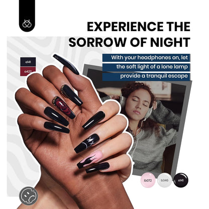 Beetles 85 Pcs Gel Nail Polish Kit with U V Light 55 Colors Gel Nail Kit for Beginners with Everything at Home Manicure Winter Nail Art Jelly Nails Emotional Spectrum Collection