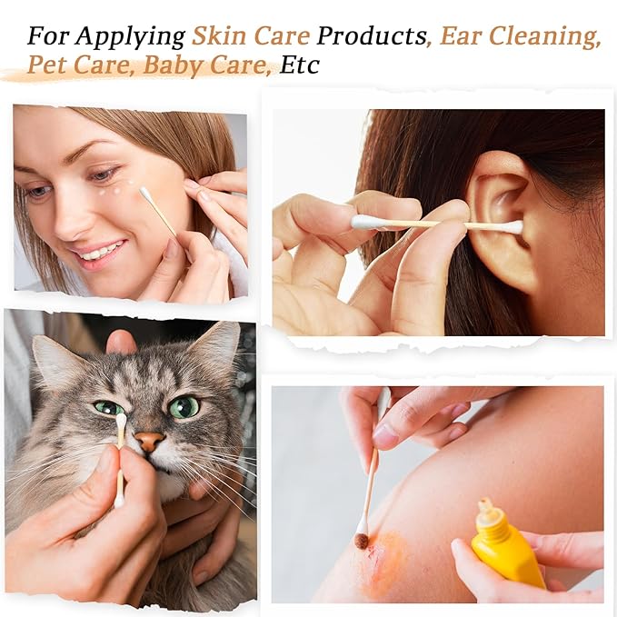 Bamboo cotton swabs -700 count