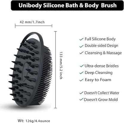 2 pc silicone exfoliating body