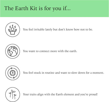 The Earth Kit by Two Sage Sisters - Self Care Kit with Seed Paper Disks, Notebook, Marker, and Shovel, Pamper and Self Care Gifts for Women and Men, Mens and Womens Care Package for Wellness