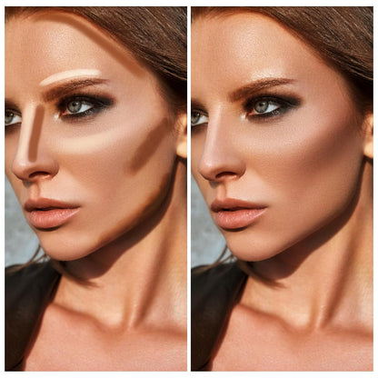 Boobeen 2 in 1 Contour Stick, Cream Bronzer Highlighter, Eyeshadow Pencil, Long-Lasting and Waterproof for All Areas of the Body