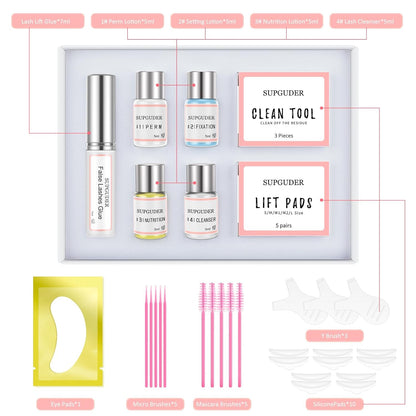 2025 Lash Lift kit Eyelash perm kit,SUPGUDER Professional Eyelash Curling Lash Extension Set,Lash Lifting Tools Suitable for Salon