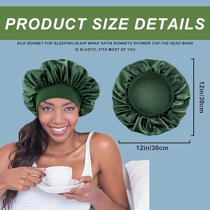 4pcs silk bonnet for sleeping