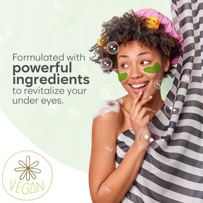 Green Tea Eye Patches (30 Pairs) Eye Mask | Eye Masks with Niacinamide & Hyaluronic Acid | Under Eye Patches for Dark Circles | Under Eye Patches for Puffy Eyes | Eye Care