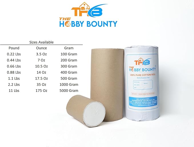 Absorbent pure cotton roll 11.025