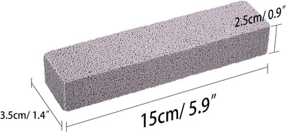 Chinco 2 Packs Pumice Stick for Cheaning, Pumice Scouring Stone Pad Removing Stain Grime Without Leaving Scratches for Kitchen Oven Stove Home Bathroom Toilet Pool House Cleaning Supplies