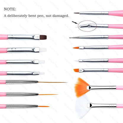 Auocattail nail art tool set