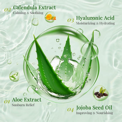 30 Pack Aloe Vera Gel and 30 Pack Face Masks Skincare, Aloe Vera Gel and Facial Mask for Face, Hair, Body, Skin, Bulk Travel Size Aloe Gel and Mask for Sunburn Relief