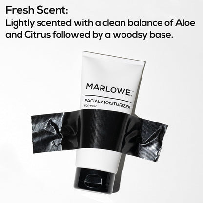 MARLOWE. Face Cleanser & Moisturizer Skin Care Duo, No. 121 Facial Cleanser 6 oz & No. 123 Facial Moisturizer 6 oz with Green Tea & Deep Sea Algae Extracts, Purifies, Hydrates, Refreshes & Soothes