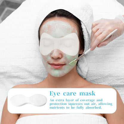 200 Sheets Disposable Eye Mask Paper, Natural Silk Eye Care Patches Paper, Facial Eye Covers Spa Cotton Paper, DIY Clear Eye Mask Paper Beauty Sheets for Cosmetic Facial Sheet Eye Paper