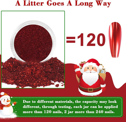 Allstarry Chrome Nail Powder 4 Colors Metallic Mirror Effect Pigment Chrome Iridescent Nail Glitter Magic Unicorn Glitter Dust Kit for Gel Polish Nail Art Decoration Resin Craft, Festivals