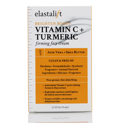 Elastalift Vitamin C Firming Face Cream Moisturizer Skin Care Facial Lotion, Potent Vitamin C Gel Cream For Face Targets Dry Skin, Age Spots, Wrinkles, Hyperpigmentation, & Sun Damaged Skin, 2 Fl Oz