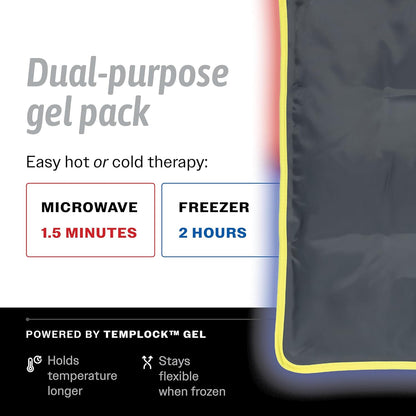 Hot & Cold Reusable Gel Packs (Large, 2 Pack) Flexible Soft Compress - Ice & Heat Therapy for Injuries, Back, Shoulder, Hip, Knee, Joint Pain, Swelling, Bruises, Post Surgery - Sport Temp