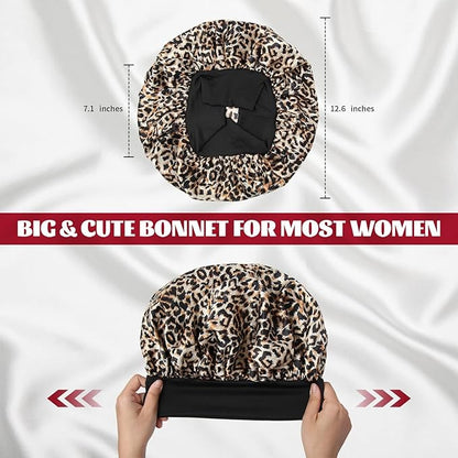 2pcs satin bonnet for sleeping,