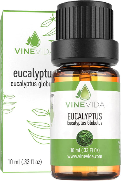 VINEVIDA Eucalyptus Essential Oil - 10 mL Undiluted - DIY Candle Scents - Safe for Skin