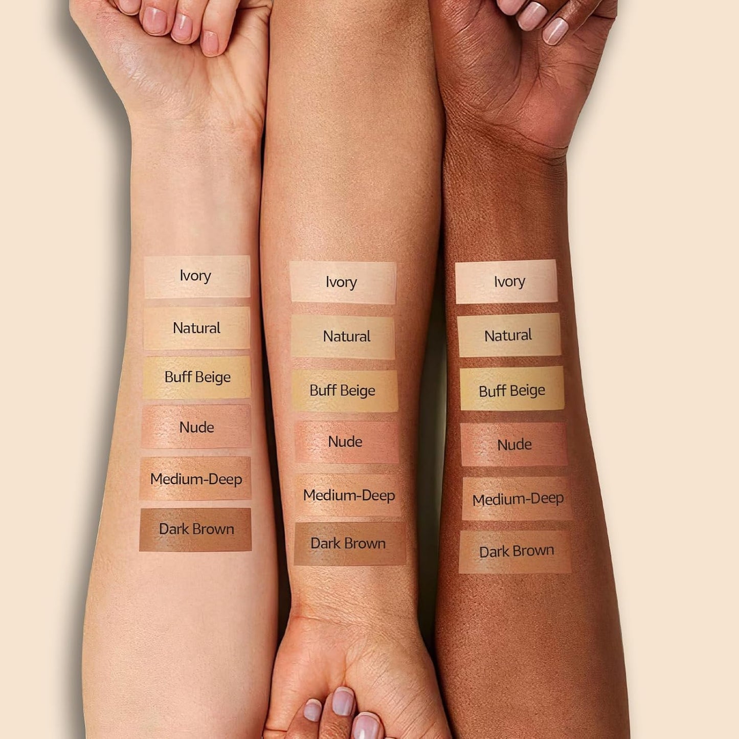 Air Cushion CC Cream Foundation - Mushroom Head BB Creams, Long Lasting Concealing Brightening, Moisturizer Face Cream,Facial Skin Care Makeup For All Skin Types (Nude)