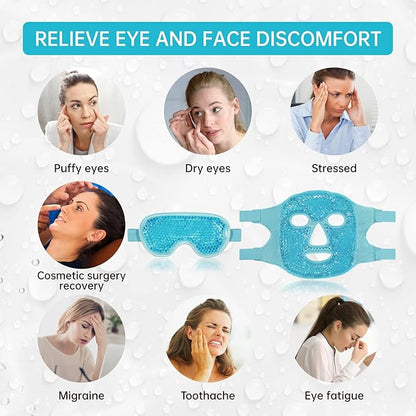 Cooling ice face eye mask