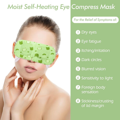 Jekeno Steam Eye Mask, 20 Packs Eye Masks for Dry Eyes Dark Circles and Puffiness, 40-60 Minutes Self Heated Steam Warm Eye Mask, Christmas Spa Gifts for Women