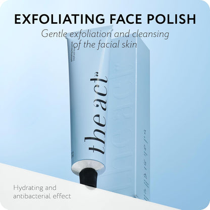 Organic Face Scrub - Exfoliating & Polishing Facial Scrub with Vitamin E & F, Almond & Jojoba Oils for Smooth, Radiant Skin - Gentle Exfoliation & Deep Moisturization for Women & Men 2 Fl Oz