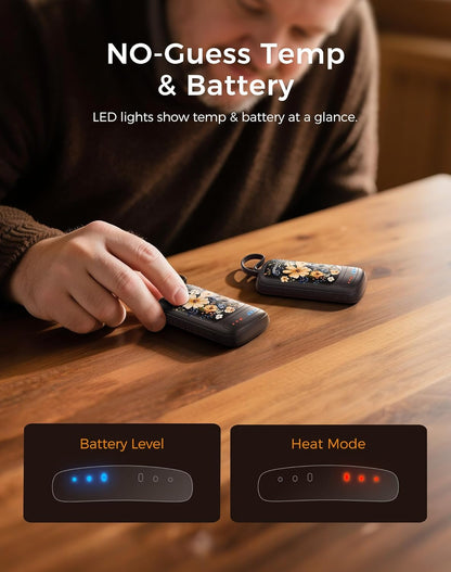 OCOOPA Hand-Warmers-Rechargeable Dual Sided, 2 in 1 Electric-Hand -Warmers with UL Certified, 3 Heating Level, Pocket Sized USB Hand Warmers for Camping, Hunting, Commuting, Gifts for Men, UT5 Duoheat