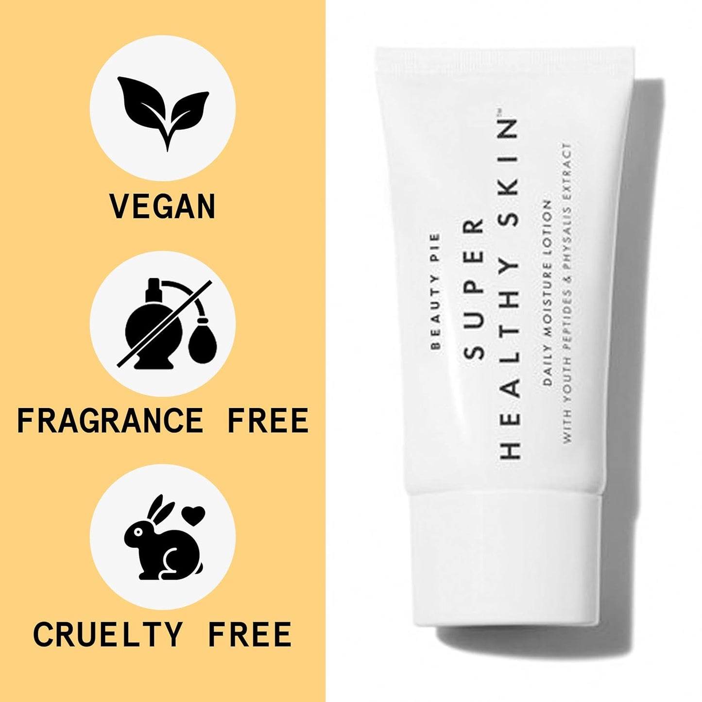 Beauty Pie Super Healthy Skin Daily Moisture Lotion, 200 ml (6.7 fl oz) – Lightweight, Fragrance‑Free Hydrating Cream with Hyaluronic Acid, Peptides & Vitamin E for Soft, Youthful Skin