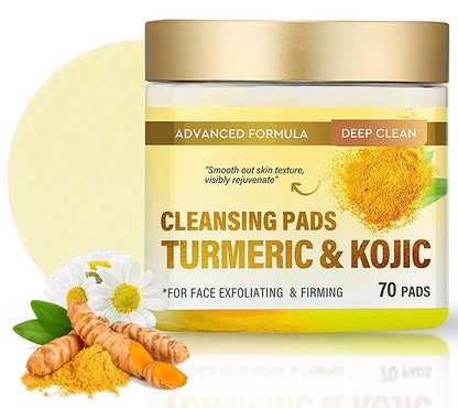 Turmeric kojic acid cleansing pads,