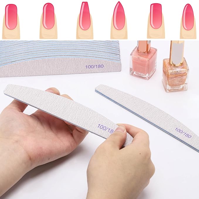 BTYMS 25 Pcs Nail Files