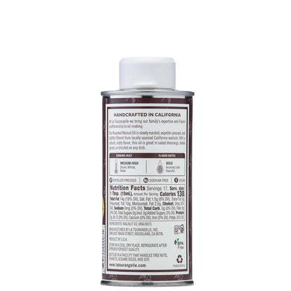 La Tourangelle, Roasted Walnut Oil, Plant-Based Source of Omega-3 Fatty Acid, Cooking, Baking, & Beauty, 8.45 fl oz