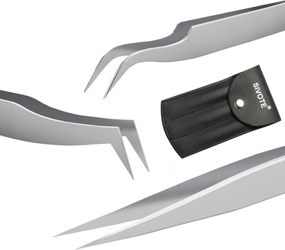 SIVOTE Lash Tweezers for Eyelash Extensions Tweezers for Volume, Isolation & Classic Lashes