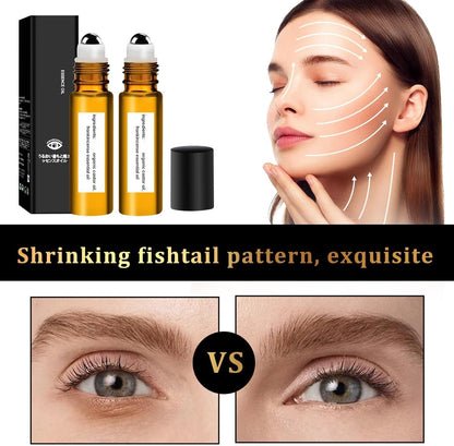 Time Eraser Rollerball Castor Oil And Frankincense, Castor Oil Roller Ball With Frankincense, Castor Oil Roller Ball With Frankincense Under Eye Reduces Fine Lines, Anti Wrinkle Serum For Eye (2 Pcs)
