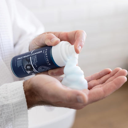 Particle Mens Face Wash - Anti Aging Face Cleanser for Men (5.07 Oz) - Daily Moisturizing Face Wash for Men - Revitalizes, Hydrates & Soothes, All Skin Types & All Ages